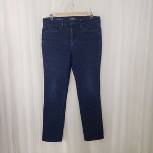 NYDJ Sheri Slim jean size 8 dark wash whiskering